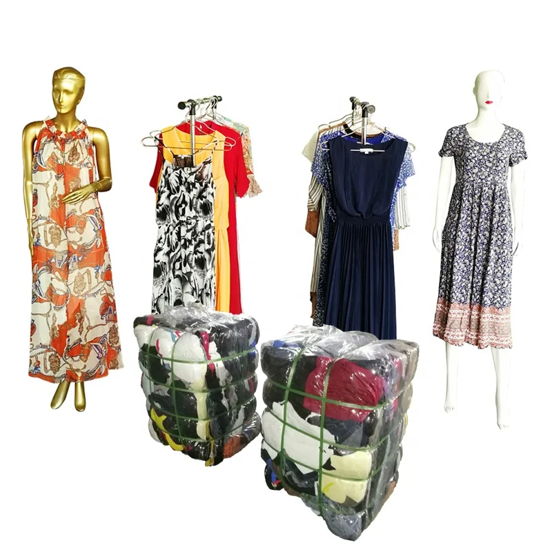 Second Hand Used Ladies Silk Dress Plus Size Vintage Dresses Pre Loved Authentic Brand Philippines Used Cloths Importer