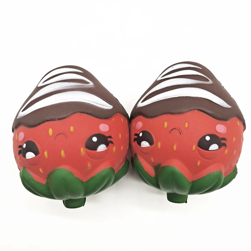 Factory Direct Mochi Cute Squishy Packs Fruits Relief Anti-Stress Fidget Toys Soft Slow Rising Kawaii Strawberry Squishy Squeeze