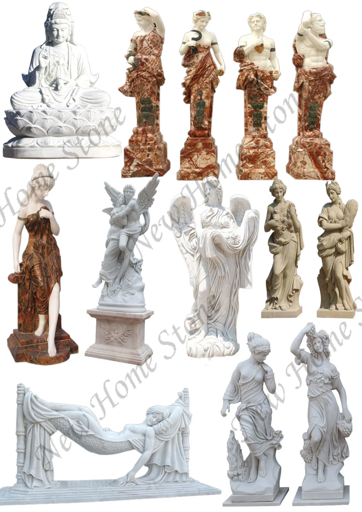 Hand carve statues Famous Marble Apollo Bath Group sculpture for Garden Decoration