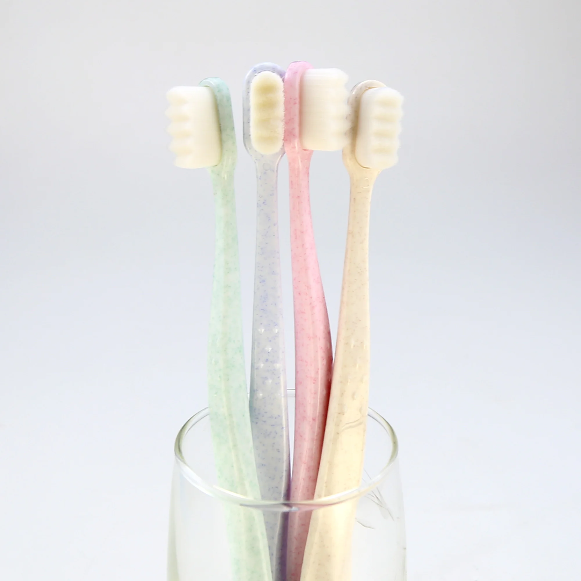 Good Quality Adult Economical Super Soft Ultra fine Bristles Plastic Toothbrush for  Gum Sensitive People OEM