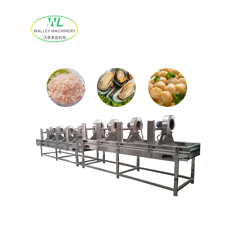 High Quality shrimp dehydrator campoys wind blower mussel air drying machine Belt Dewatering Machine for vegetable fruit seafood