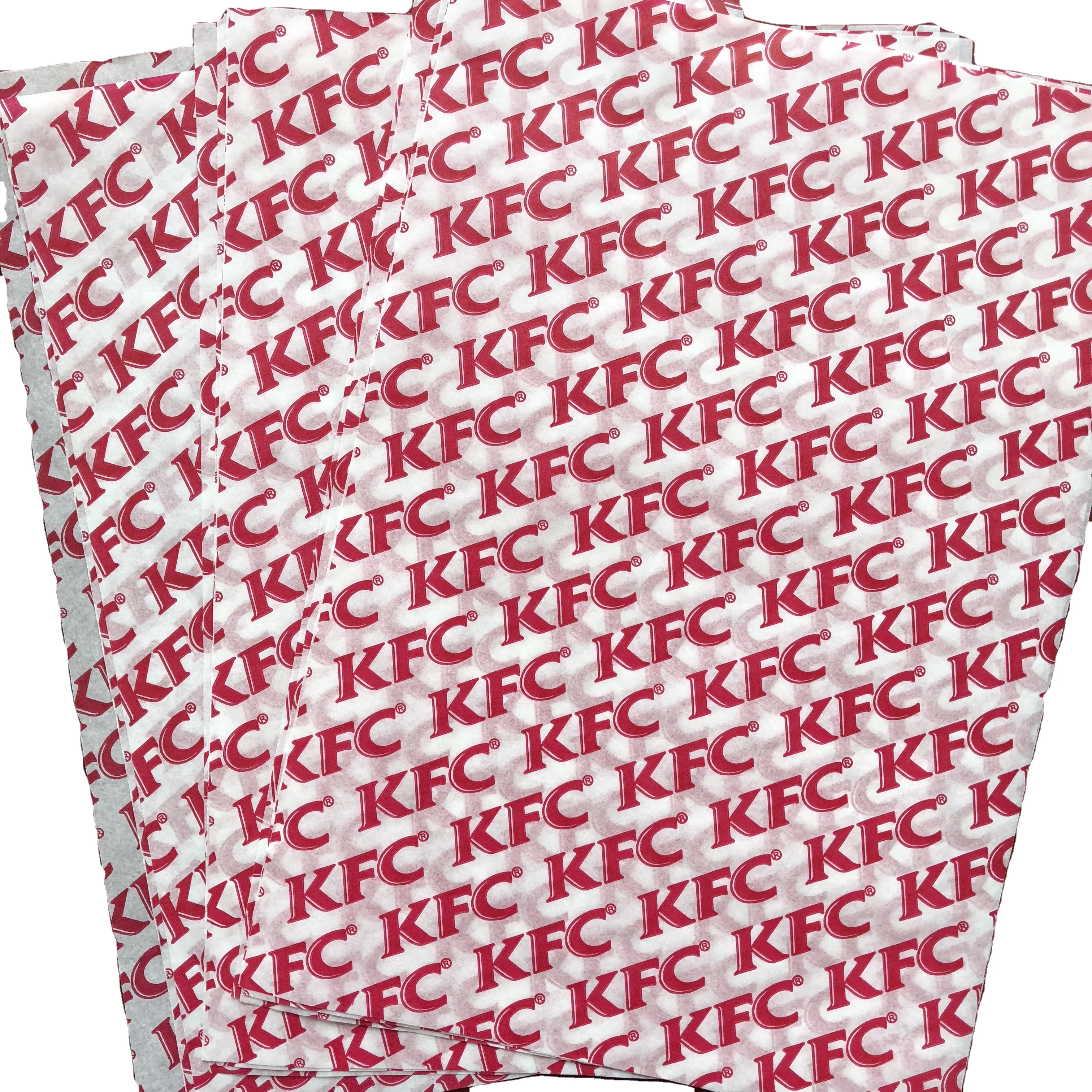 PE coated greaseproof food packaging paper for hamburger and sandwich and fast food