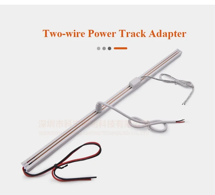 High Quality Shelf Lighting Connector Dc 12/24v Led Power Track  with Magnet Installation for Jewelry/Market Iron Cabinet