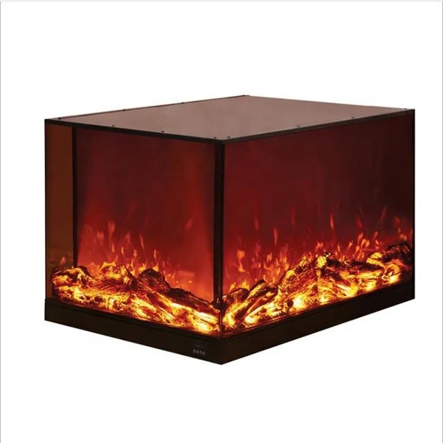 Четырехсторонний котел для камина декоративный электрический