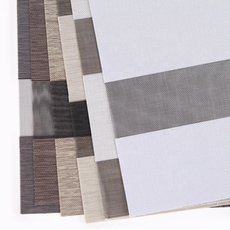 1pc moq design zebra motorized roller blinds fabric grey online manufacturer