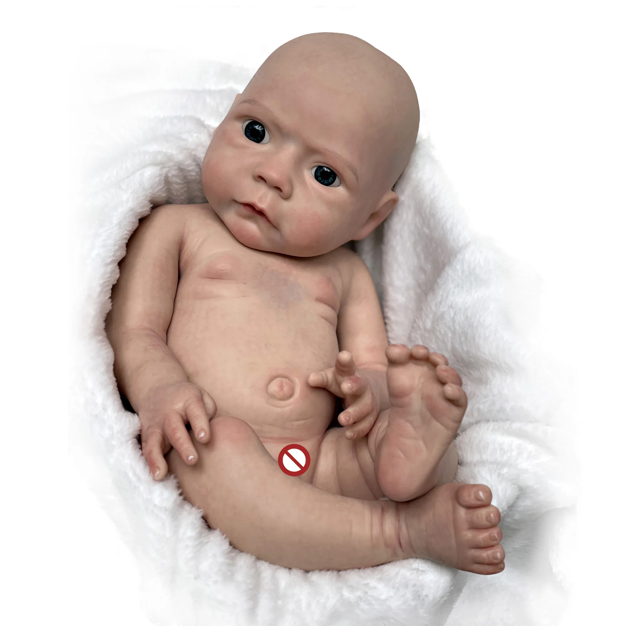 18 Inch Full Body Silicone Doll Reborn Kits DIY Painted or Unpainted Handmade