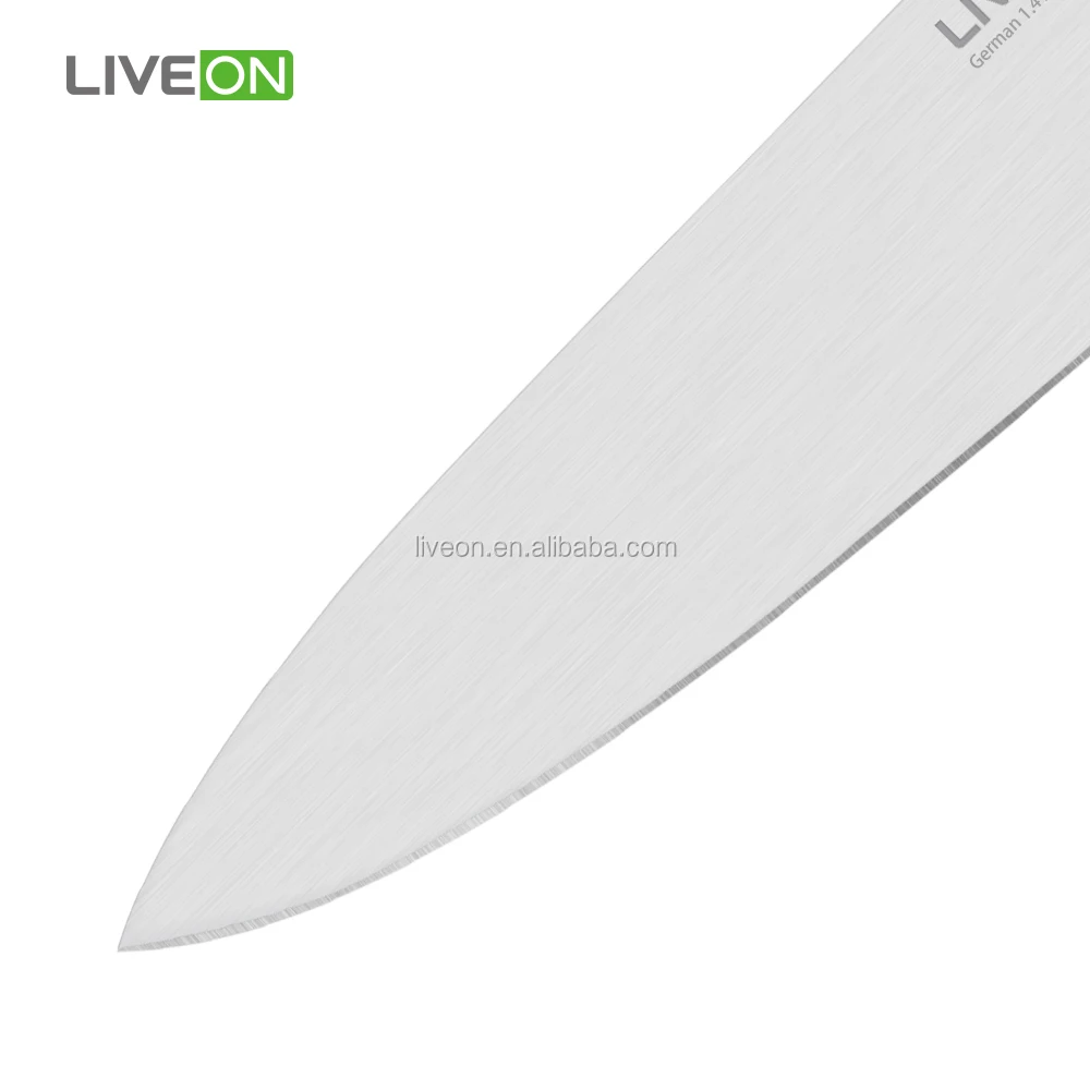 Super Sharp Solid  Steel Family Use Chef Knife 8 inch Kitchen Knife for Multiple Food Cutting