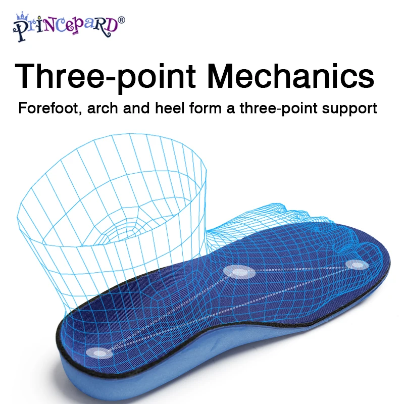 Princepard Hot Sell Foot Arch Support  Orthotic Shoe Insoles With Children For Flat Feet Shoes