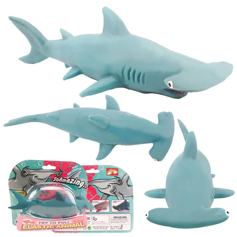 Novel Toys 2023 Squeeze Toys Fidget Dolphin Shark Whale Custom Worm Anti Anxiety Soft Pu Squeeze Toys For Adults