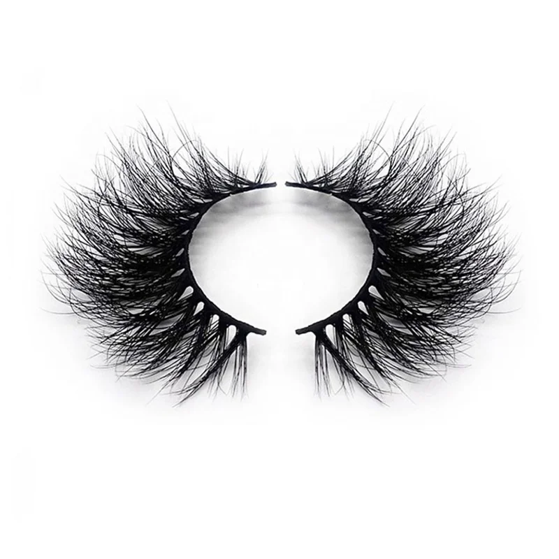 25mm Private Label Custom Packaging Box 100% Handmade Real Mink Lashes 3d 5d False Mink Eyelashes Vendors