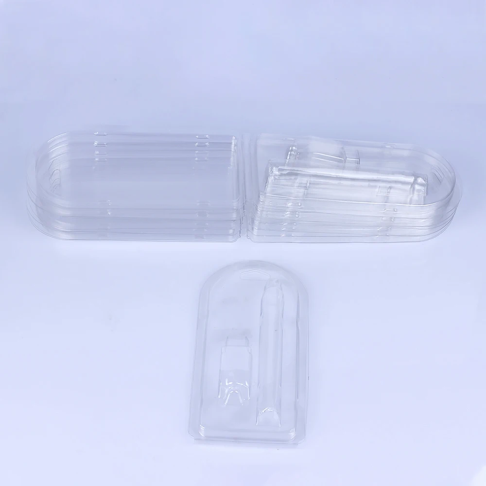 Personalized Custom Transparent Slide Card Blister for electronic cigarette Packing clamshell box