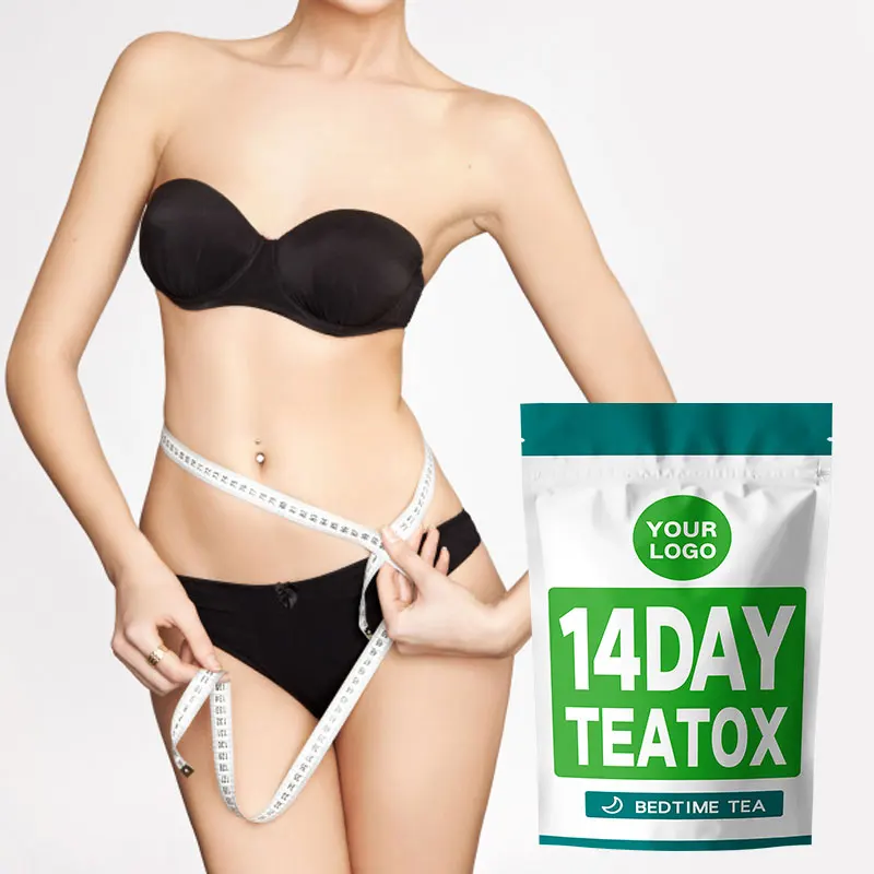 Private Label Customizable Logo 14 Days Morning and Evening Tea Slimming Tea Burn Fat Weight Loss Detox Slim Tea
