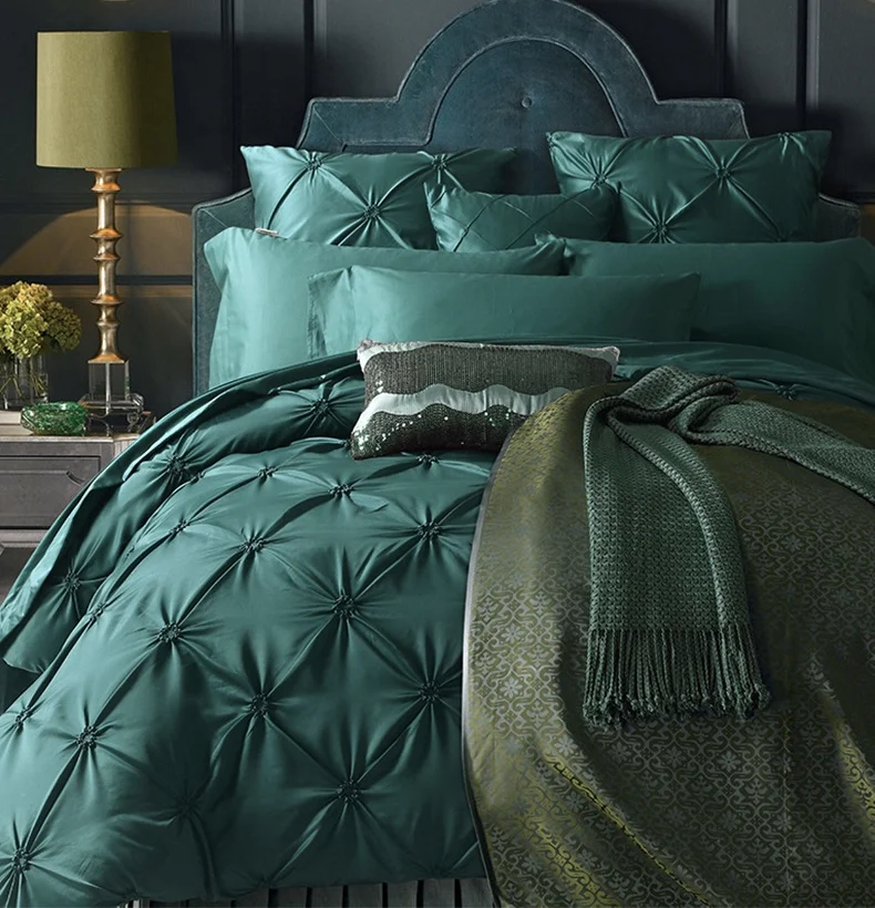 Poly/Cotton Bed Sheet Cotton Bed Sheets Set Solid Duvet Cover Sets 3/4/6/7/8 pieces bedding set covers bedsheets For Home Hotel