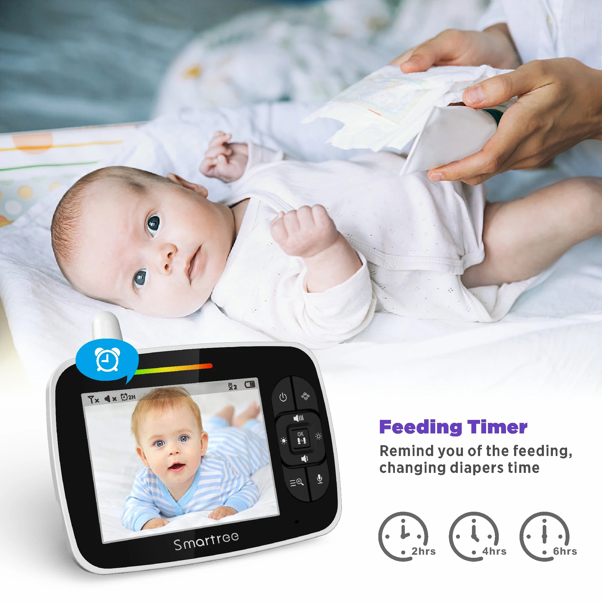 High Quality Baby Monitor For Concerned Parentspan Tiilt Zoom, Safety In Nursery Baby Monitor