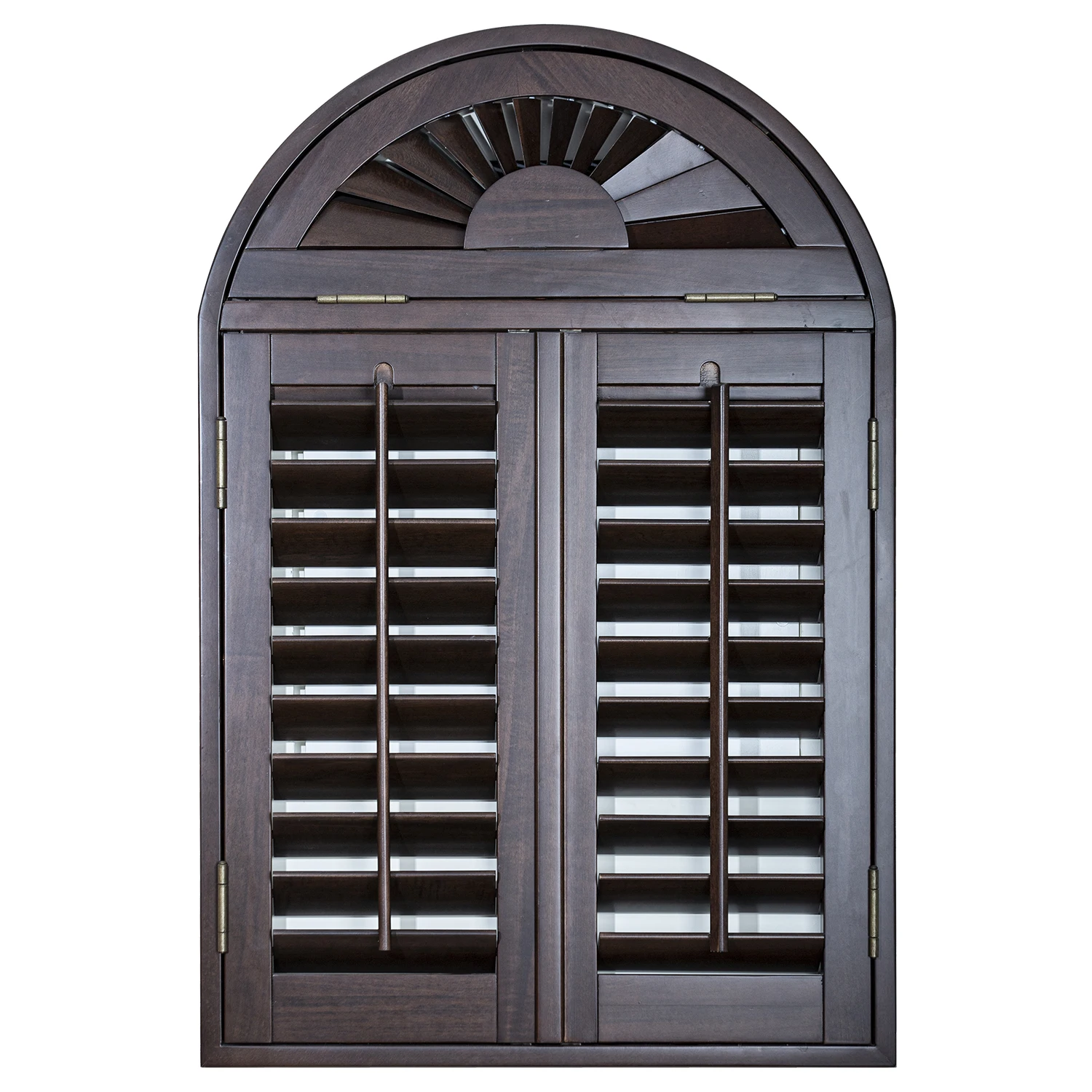 Interior Faux Wood PVC Window Plantation Louver Shutter Jalousie