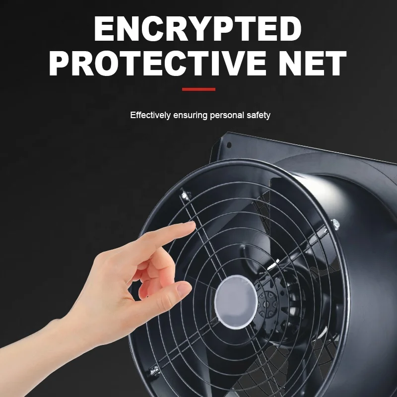 Pipeline axial flow fan 380v 165w high air volume hotel industrial plant pipeline exhaust fan