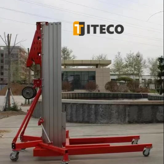 warehouse lift platform material lifting AML 4.5M Manual man lift Machine construction Industrial