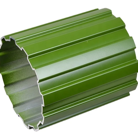 Factory Customized Green polugonal aluminum lamp post profile aluminium tube profile