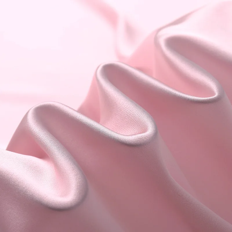 Non-toxic Snow Silk 100% Pure Mulberry Silk Fabric 16/19/22/25mm Plain Dyed Charmeuse Oeko Tex 100