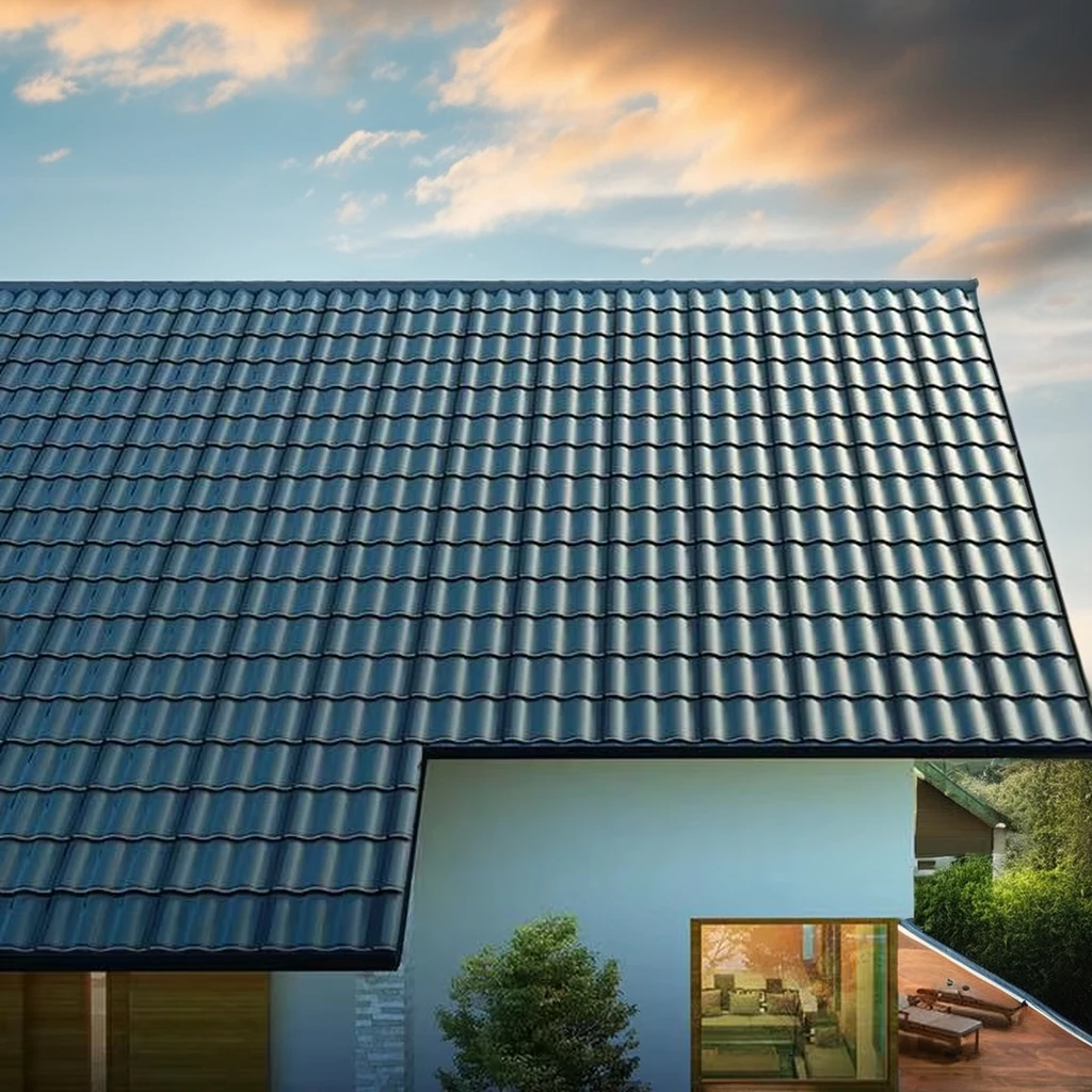 2024 Hot Sale 30W Integrated BIPV Solar Roof Shingles Mono Solar Panel Tiles with Glass Amorphous Silicon Solar Roof Integration