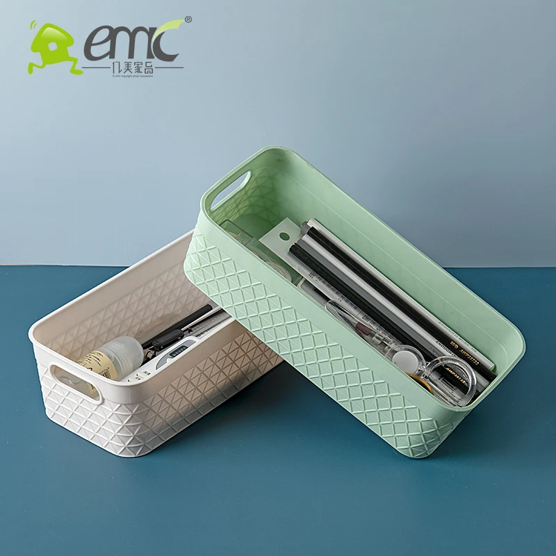 Tabletop small pp plastic storage basket with handle