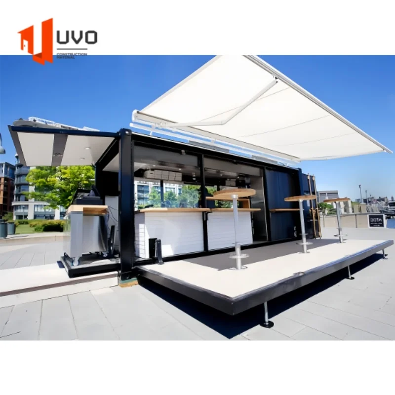 UVO Новый 20-футовый контейнер для кафе кофейня сборный бар индивидуальные контейнеры магазинов продажа