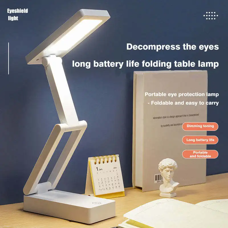 Best Selling Rechargeable Eye LED Desk Lamp | Stepless Dimming for Office, Study, and Reading