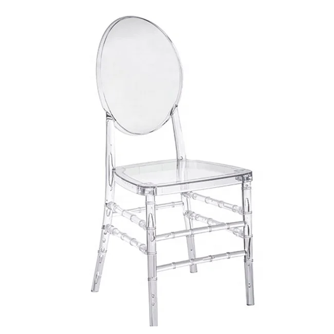 Modern fashion design clear chavari restaurant chairs dining wedding event with cushion
