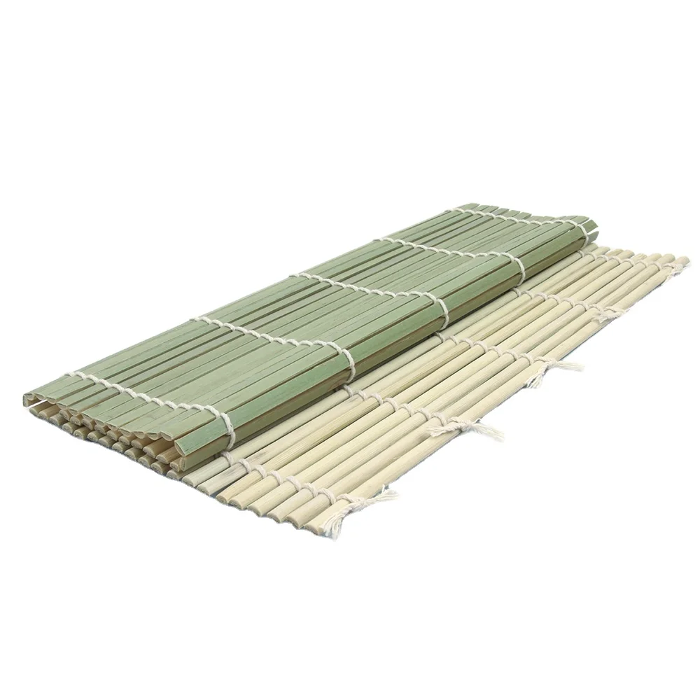 High-quality Green skin Bamboo Sushi Rolling Mat for food
