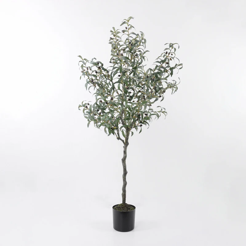 
Artificial Trees Wholesale artificial plant factory 156cm fake Olive Tree in plastic pot 