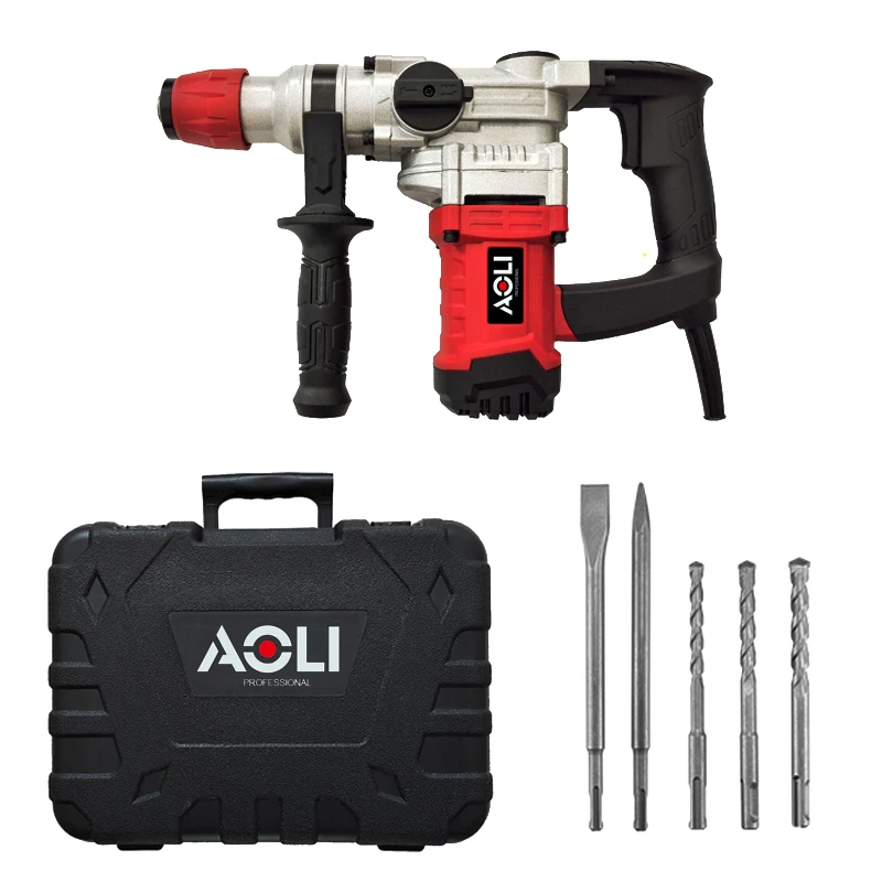 AOLI L-shape 3-model Rotary Hammer Drill GBH 2-26 950W SDS Plus Bits angle grinder cordless drill set