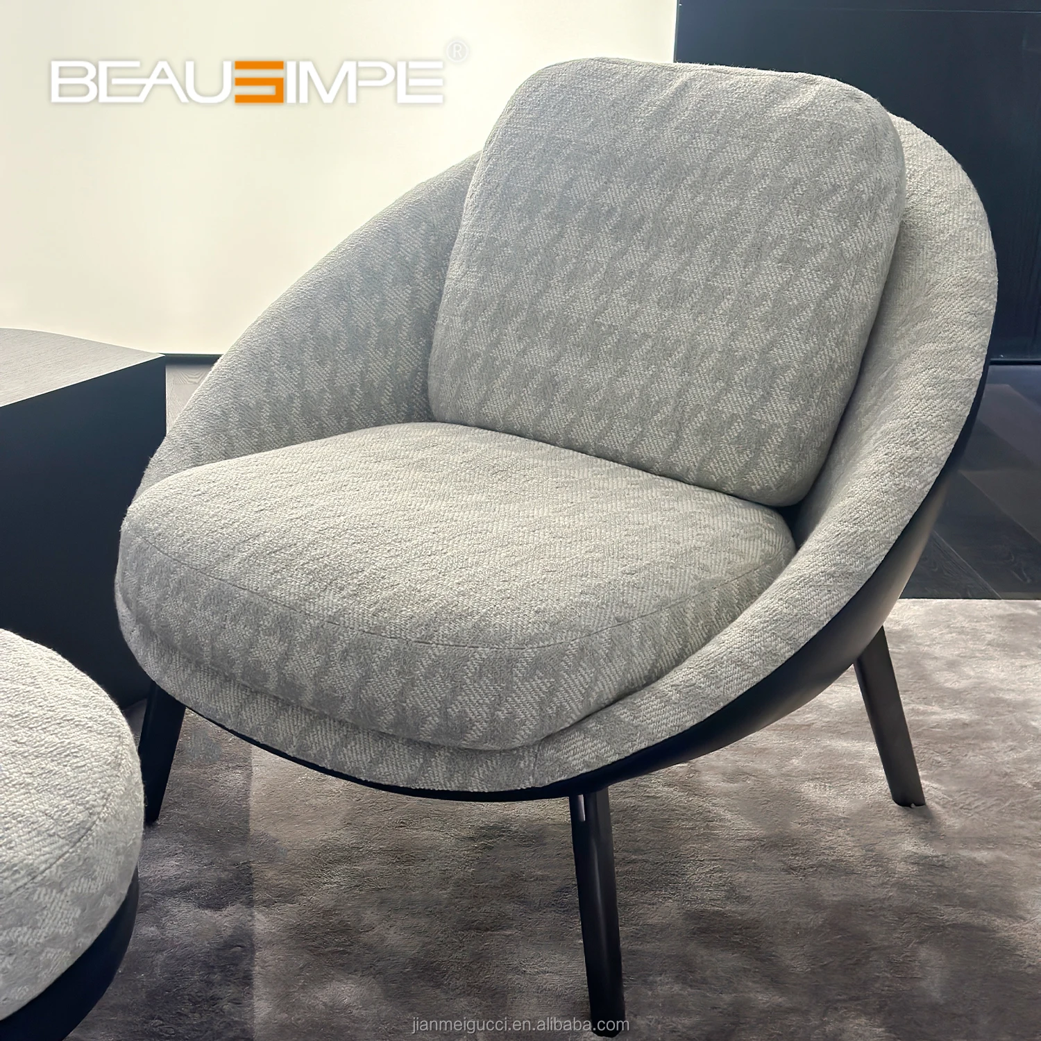 Lido armchair with 1:1 precision replicating dimension as Mino tti original premium material leisure single sofa for furnishing