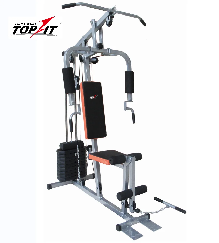 TOPFIT Sport Equipment Fitness Multi Gym Machine Station 45kg Weight Plate Multi Station Home Gym