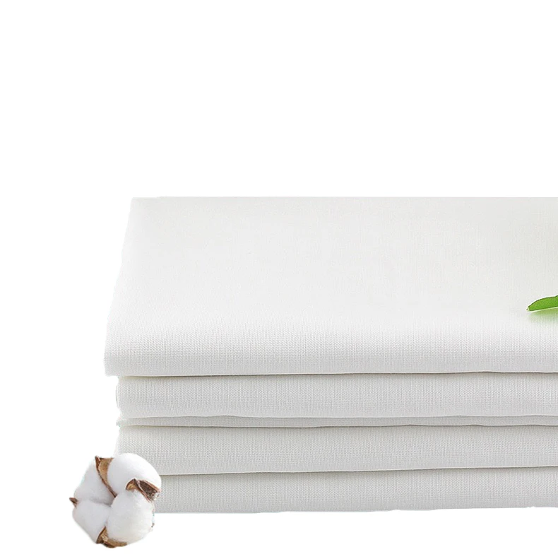
100% Cotton unbleached pure cotton white combed gauze greige clothing for pillow and inner layer 