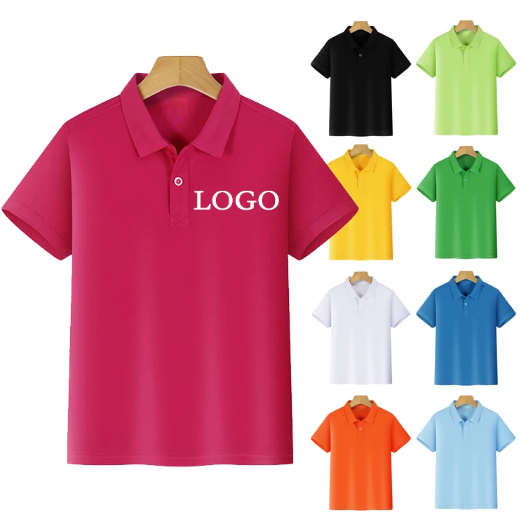Factory Wholesale Quick Drying Boys Girls T shirts Kids Print Custom Logo Polo Shirts