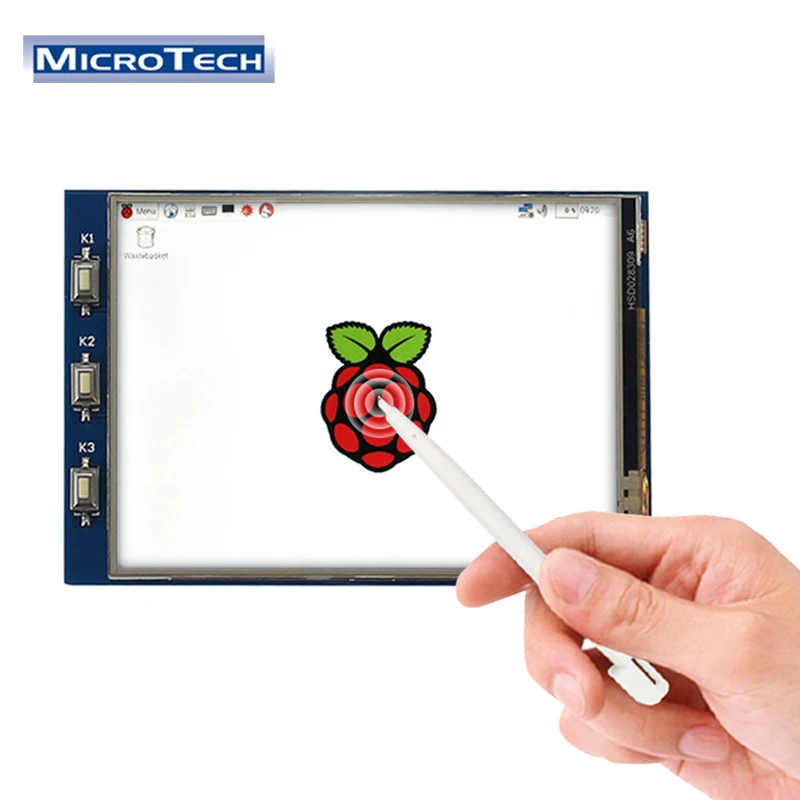 2.8 inch 320*240 IPS Panel USB 4 Wire RTP Resistance Touch Screen tft lcd module for Raspberry pi 4