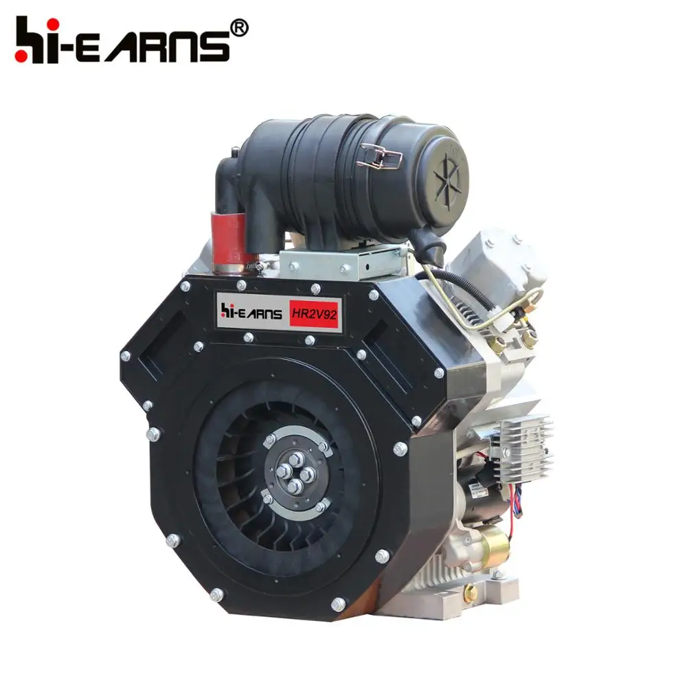 12KW 2 цилиндр с воздушным охлаждением дизельный двигатель Б/у двигатель