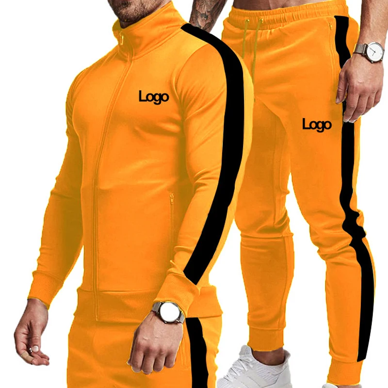New Arrival Men Fashion Sport Wear Tracksuit Oem Print Logo Luxury Breathable Outdoor Sportwear Blank Mens Tracksuit Set