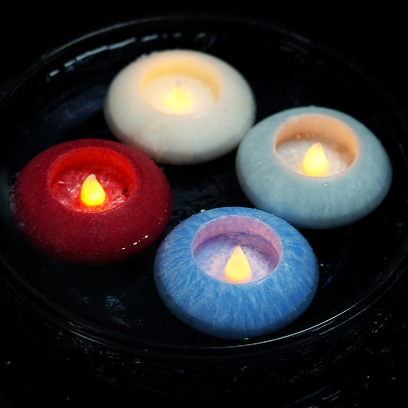 Real Wax LED Candles Crystalline Water Activated Floating Candle Factory Wholesale Customized Floating Electronic Candle