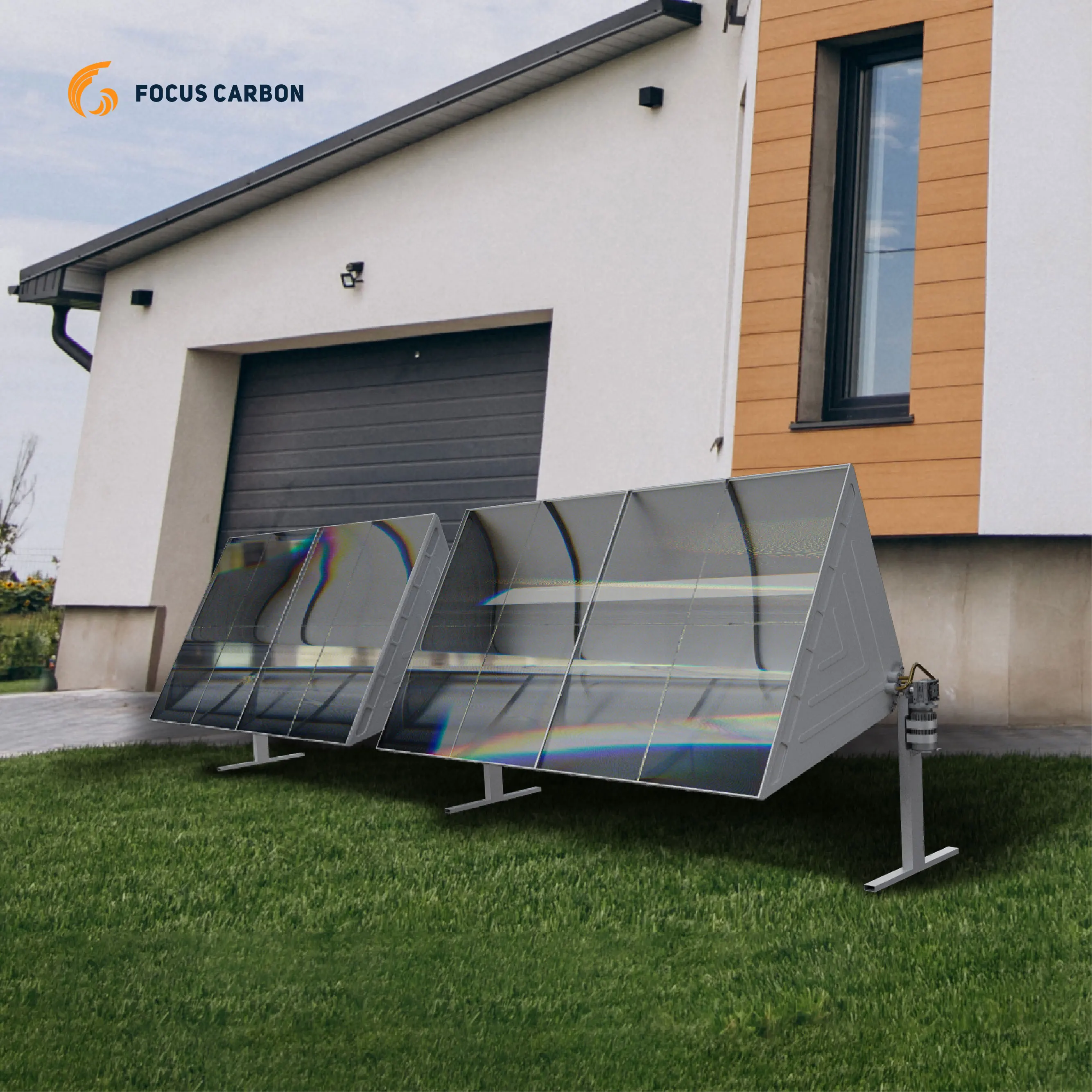 2023 Focus Carbon Solar thermal power plant energy concentrated parabolic trough collector