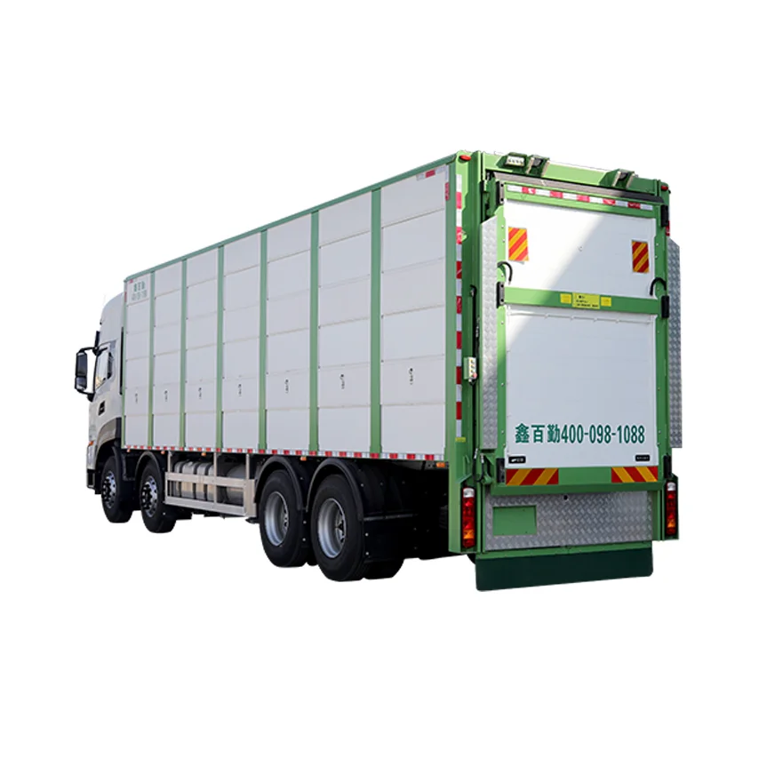 4 Floor 465 Horsepower Aluminum 9.6m 8x4 Dongfeng Animal Truck Livestock Pig Transport Truck