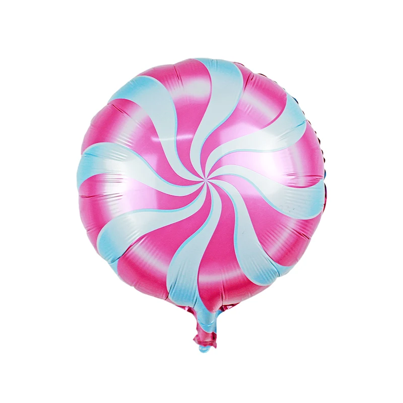 18' Sweet Candy Lollipop Swirls Peppermint helium Balloons Candy land Party Wedding Party Decor prop Foil Balloon