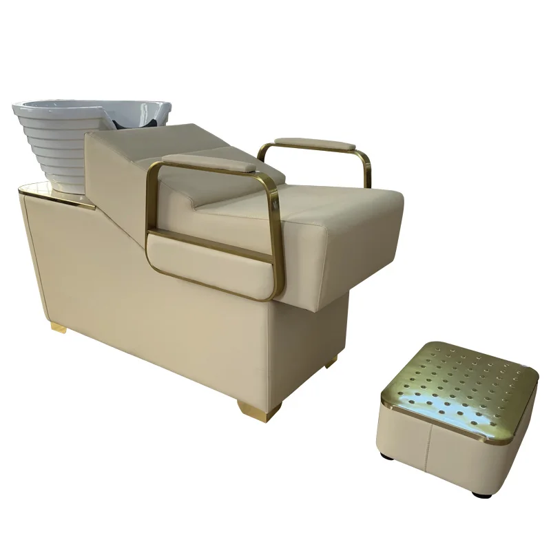 Factory Price beauty Salon Furniture Hair Salon barber shop Shampoo Bowl Black Backwash Shampoo Chair