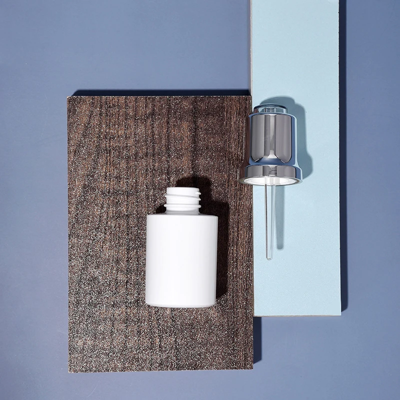 
30ml Luxury White Plastic ABS Dropper Aromatherapy Bottle Essential Oil Bottle With Dropper 