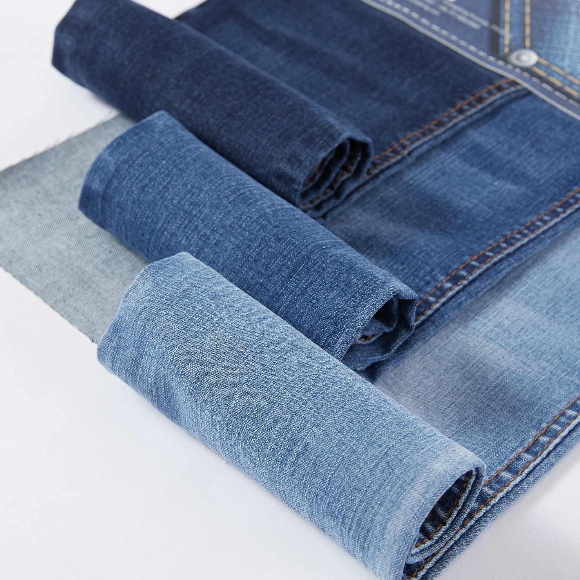 Лучшее качество; Лидер продаж; GL7116-1D органический стрейч джинсы ткань