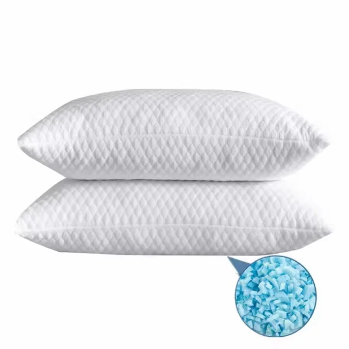 Wholesale Bamboo Fiber Fabric breathable memory foam foam filling pillow bed sleep pillow