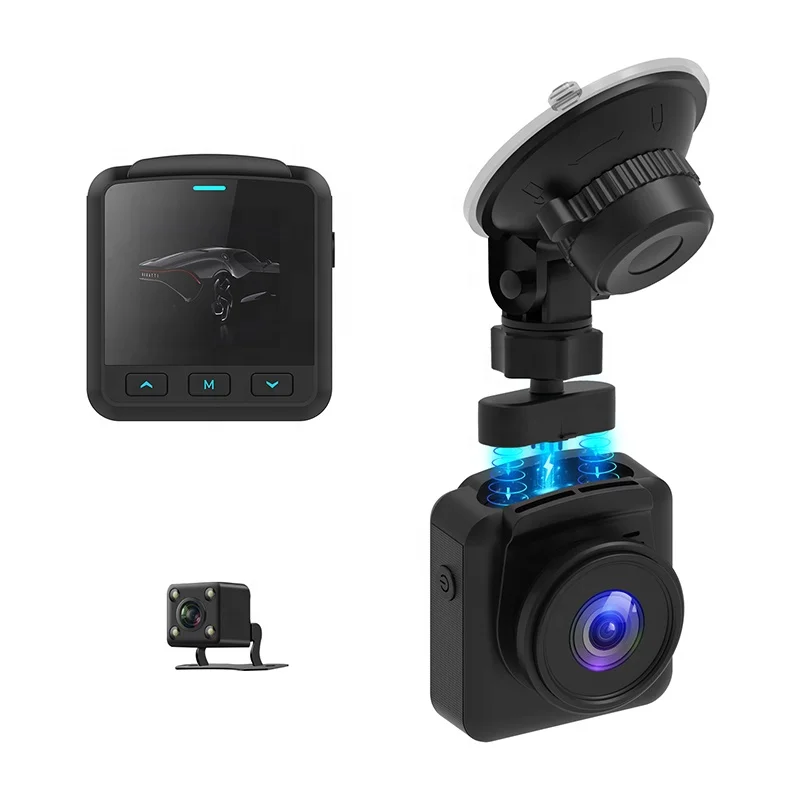 1.54 inch IPS super mini hidden car dvr Magnetic Holder Private Design dual lens dash camera FHD1080P Jieli 5601 car black box