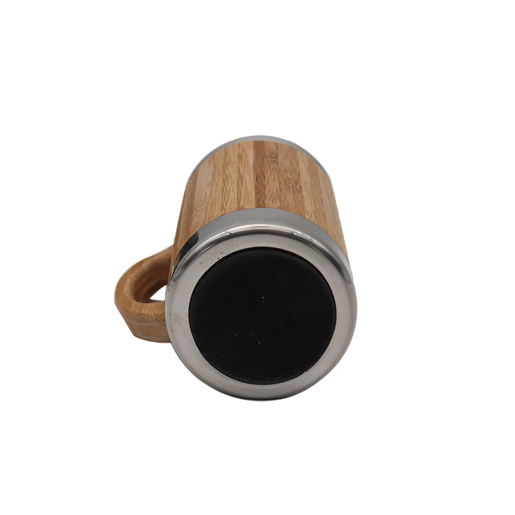 Wholesale Reusable Eco Friendly Bamboo Coffee Travel Mug Cup with Lid Custom Logo Printed Ecofriendly Feature Travel Coffee Mug