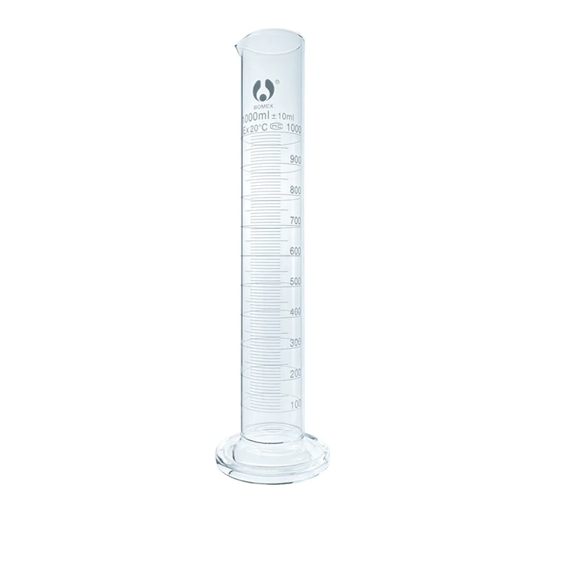 High quality 25ml  high borosilicate  transparent graduated measuring glass cylinder for laboratory