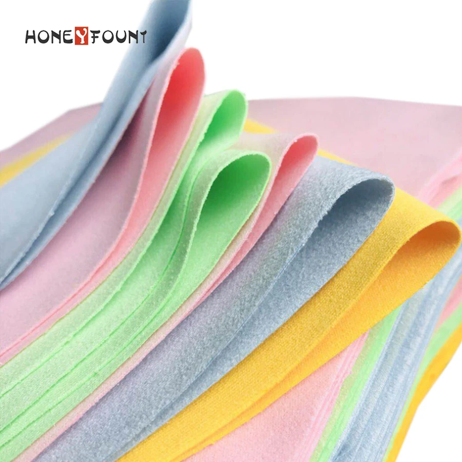 Factory  Custom Logo Printing Microfiber Suede Screen Eyeglass Sunglass Eye Glasses Wiping Cleaning Cloth